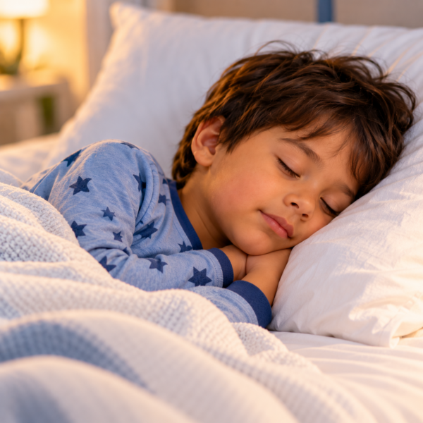 Peaceful Sleep in Starry Pajamas