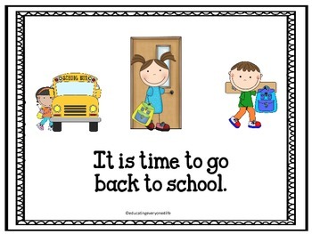 Back to School Social Story